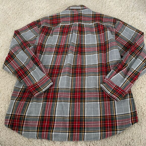 St Johns Bay Mens XXL Legacy Flannel Shirt Multicolor Plaid Long Sleeve Cotton - Picture 5 of 6